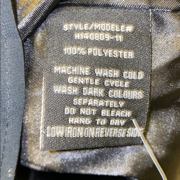 Impress  Black pleated chiffon cap ruffle sleeves dress - Picture 6 of 9